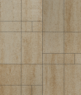 Тротуарная плитка Грандо - Искусственный камень Степняк, комплект из 4 видов плит